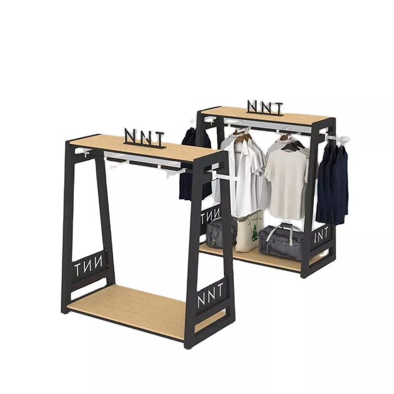 Custom Apperal Display Shelf Floor Clothing Stand
