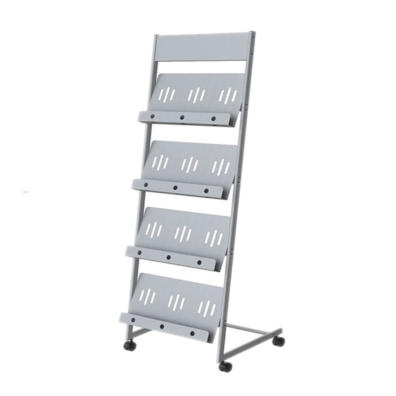 Periodical library metal shelving