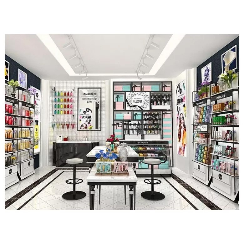 Ideas personalizadas para exhibir tiendas de cosméticos