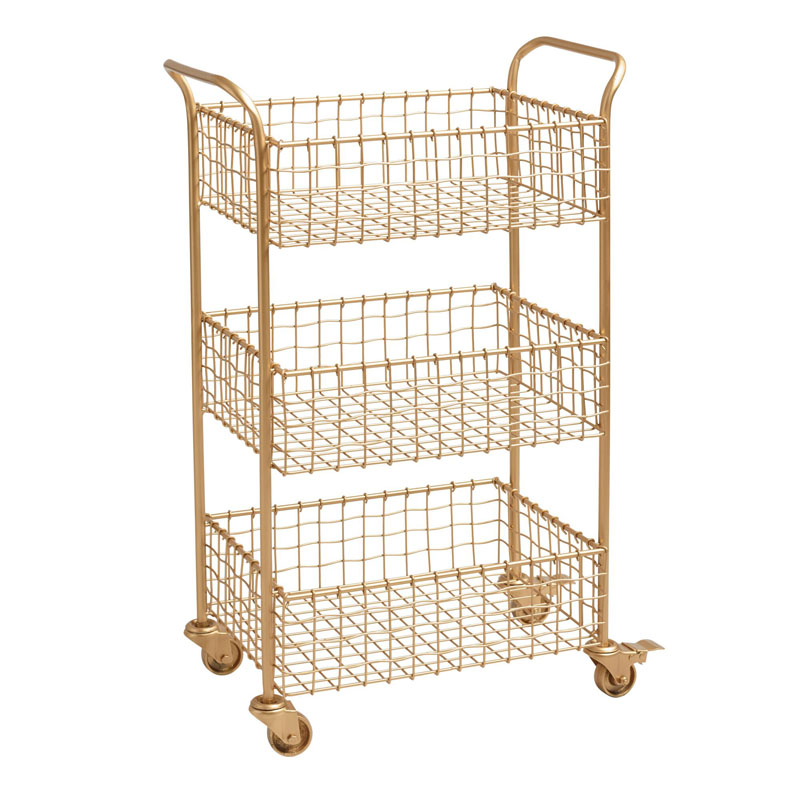 Multiple purpose Gold Wire Basket