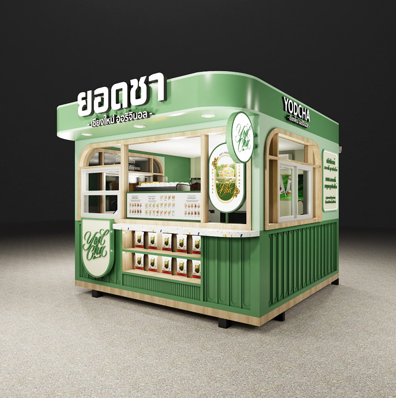 unique design outdoor food kiosk